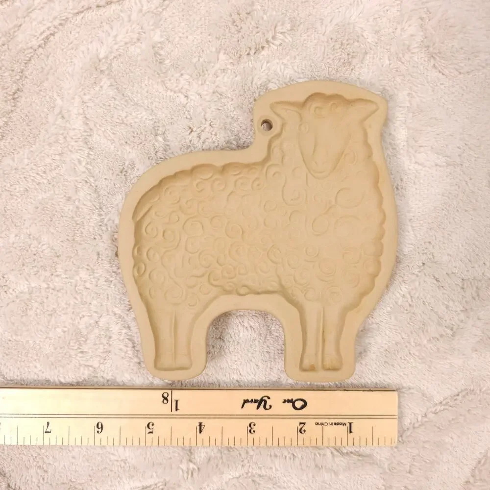 Vintage Brown Bag Cookie Art Shortbread Mold Sheep 1983